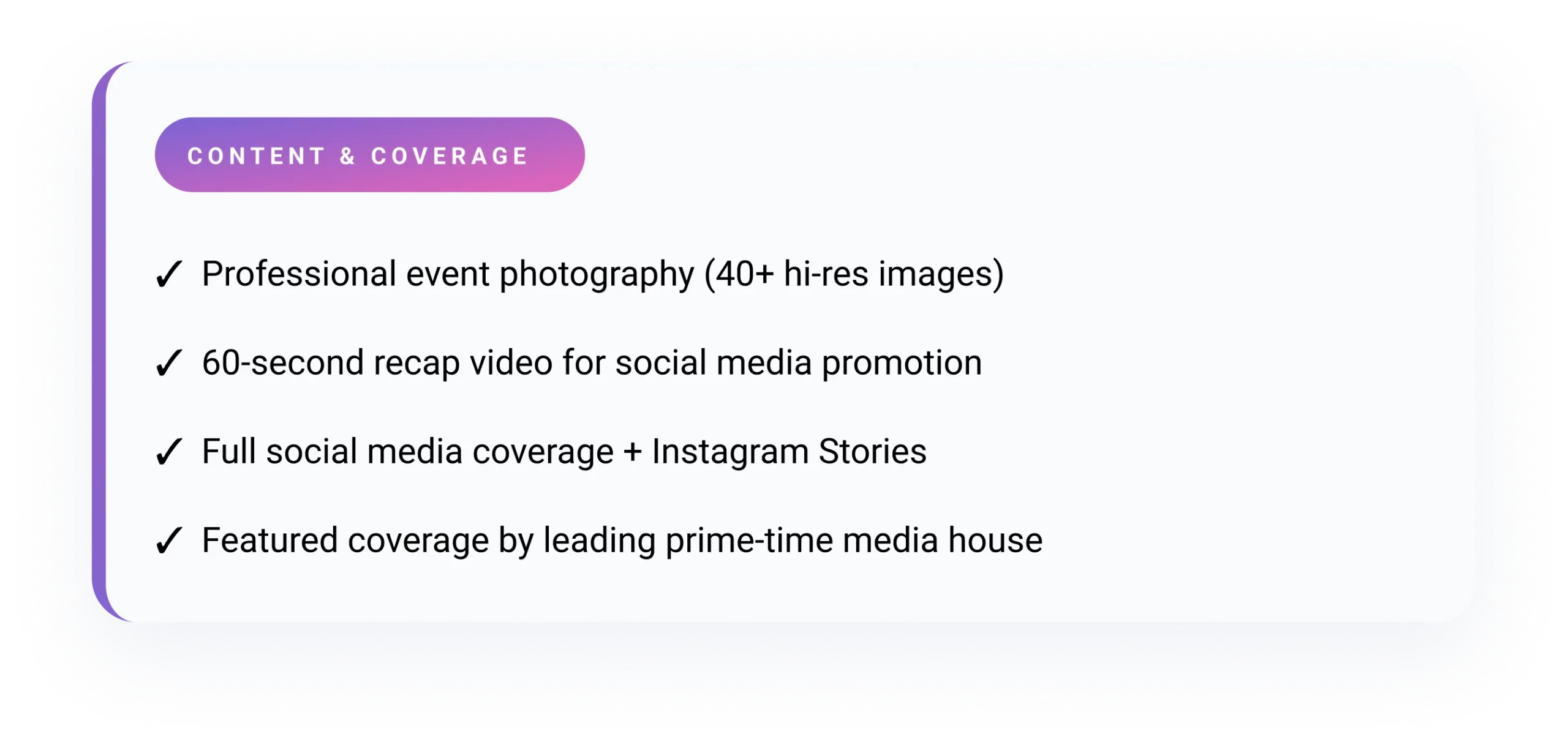 Content & Coverage