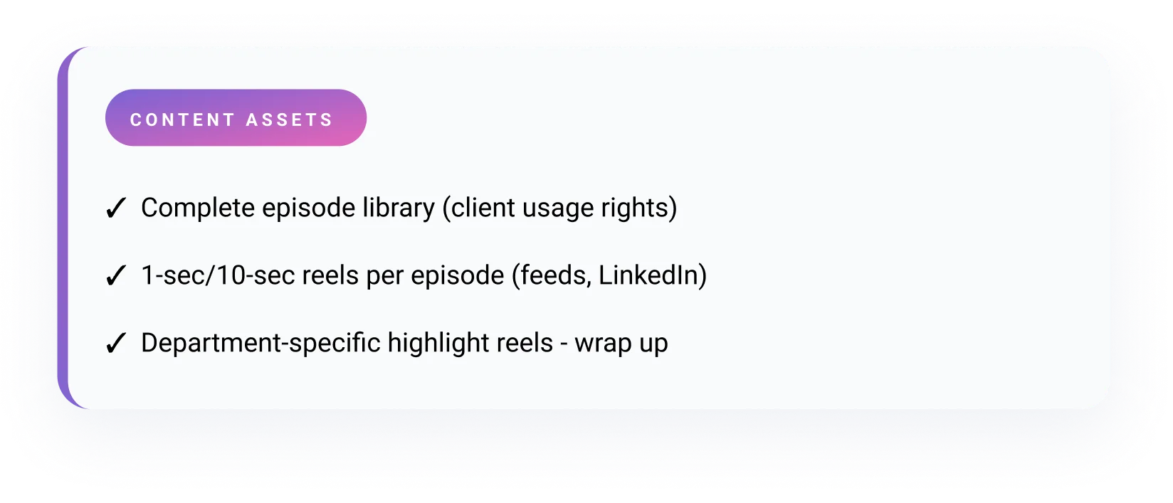 CONTENT ASSETS