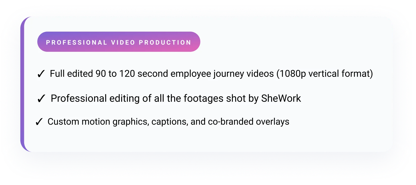 Professional Video Production